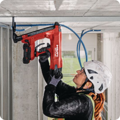 BX 4-22 Akülü Beton Çivi Çakma Tabancası + Pil & Şarj Seti