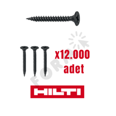Hilti 25 mm Sivri Uçlu Vida - 12.000 Adet I KAMPANYA - KARGO DAHİL